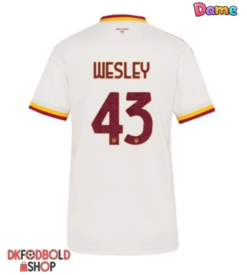 AS Roma Wesley Franca #43 Udebanetrøje Dame 2026-27 Kort ærmer AS Roma Wesley Franca #43 Udebanetrøje Dame 2026-27 Kort ærmer